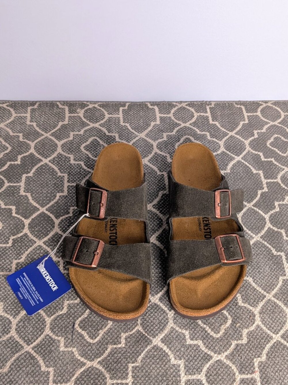 *BIRKENSTOCK Arizona Mocha Suede Sandals Sz 37W